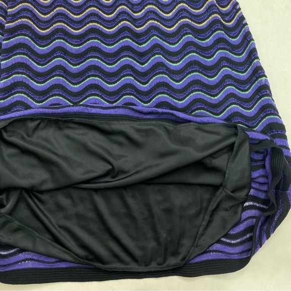 M Missoni Squiggly purple, green and yellow authentic knit dress size 38 NWT - Picture 6 of 10